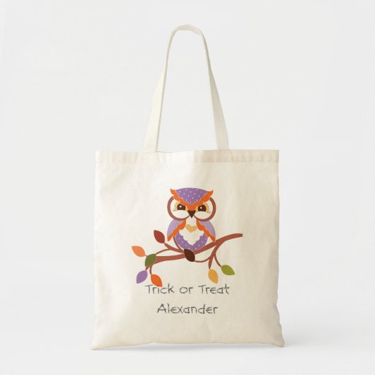 Pas Halloween Uil Trick or treat Bag Tote Bag (Voorkant)