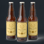 Pas Happy Birthday To A Friend Detailed 3 aan Bier Etiket<br><div class="desc">Pas Happy Birthday To A Friend Detailed 3 Bierfles Etiket aan</div>