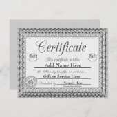 Pas het aan! Cadeaubon (Voorkant / Achterkant)