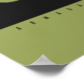 Pas het aan Camo Pop Art Koe Poster (Hoek)