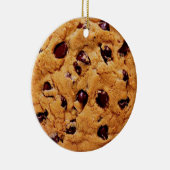 Pas het aan, Chocolate Chip Cookie Keramisch Ornament (Rechts)