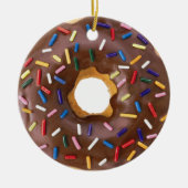 Pas het aan, Chocolate Donut Keramisch Ornament (Voorkant)