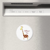 Pas het aan! Cute Giraffe Design Magneet (Insitu (Vaatwasser))