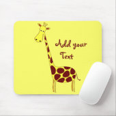 Pas het aan! Cute Giraffe Design Muismat (Met muis)
