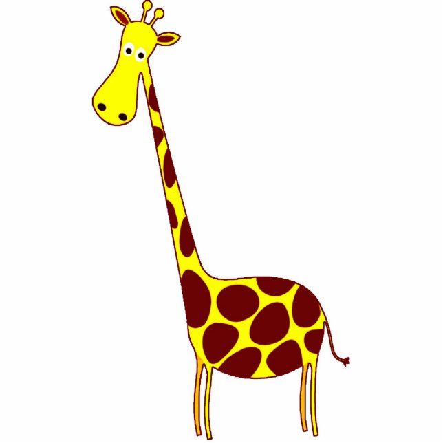 Pas het aan! Cute Giraffe Design Staand Fotobeeldje (Voorkant)