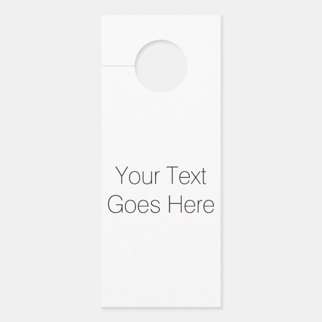 Pas het aan! deurhanger (Voorkant)