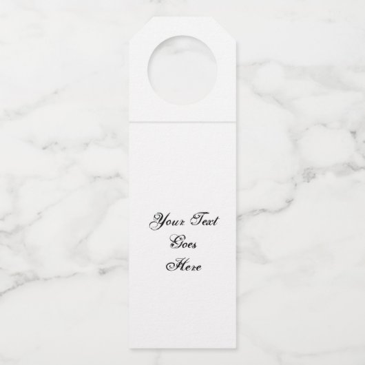 Pas het aan! flessenhanger (Voorkant)