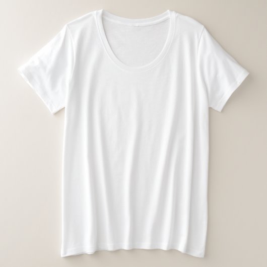 Pas het aan! grote maat t-shirt (Design voorkant)