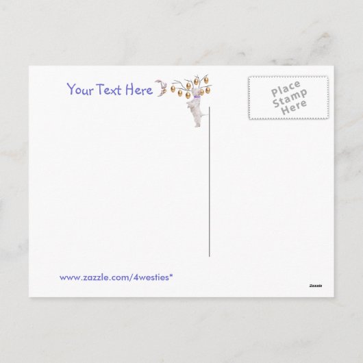 Pas het aan het Briefkaart van Pasen van het Puppy (Achterkant)