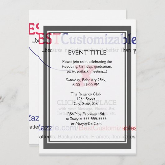 Pas het aan! kaart (Voorkant / Achterkant)