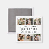 Pas het aan, liefdesfoto's Moderne gepersonaliseer Magneet (Voorkant / Achterkant)