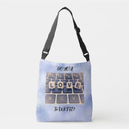 Pas het aan "Love to Write" Crossbody Tas