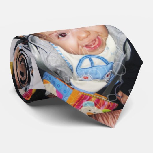 Pas het aan met uw dubbelzijdig fotopatroon stropdas (Opgerold)