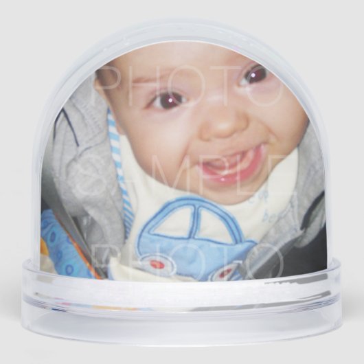 Pas het aan met Uw foto 2 aangepaste foto's Sneeuwbol (Voorkant)