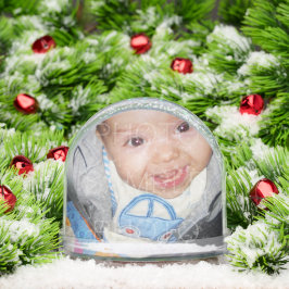 Pas het aan met Uw foto 2 aangepaste foto's Sneeuwbol