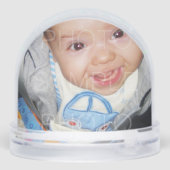 Pas het aan met Uw foto 2 aangepaste foto's Sneeuwbol (Achterkant)