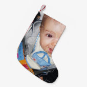 Pas het aan met uw foto-kerststooking kleine kerstsok (Voorkant (Hangend))