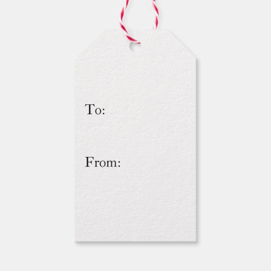 Pas het aan met Uw foto + Red Tartan Cadeaulabel (Achterkant)