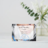 Pas het aan met uw foto Zakelijke kaart Visitekaartje (Staand voorkant)