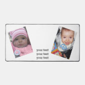 Pas het aan met Uw foto's Jouw tekst Bureaumat (Voorkant)