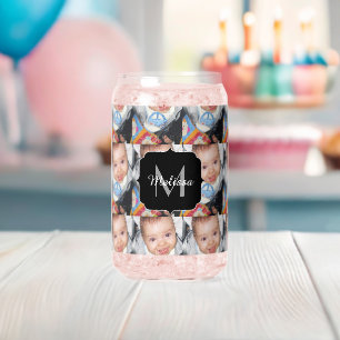 Pas het aan met uw Photo Custom Monogram Blikvorm Glas