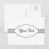 Pas het aan! naamplaat briefkaart (Voorkant / Achterkant)