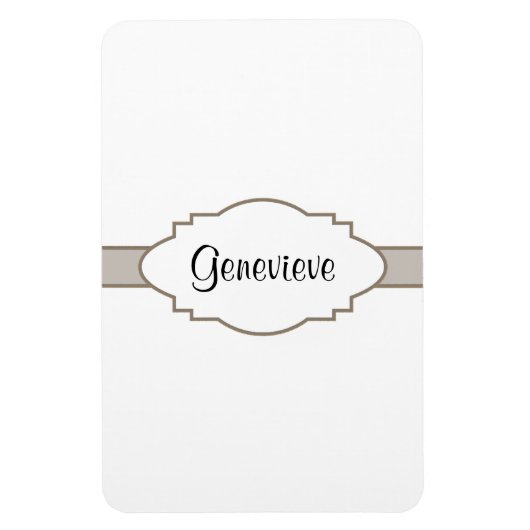 Pas het aan! naamplaat magneet (Verticaal)