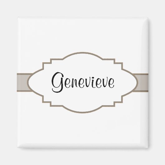 Pas het aan! naamplaat magneet (Voorkant)