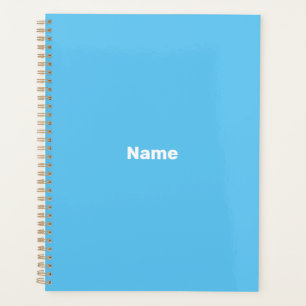pas het aan, personaliseer het met name turquoise planner