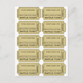 Pas het aan! Raffle Tickets Briefkaart (Voorkant)