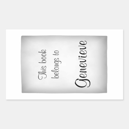 Pas het aan! Solid Patroonbasis Rechthoekige Sticker (Voorkant)