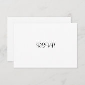 Pas het aan! Solid Patroonbasis RSVP Kaartje (Voorkant / Achterkant)