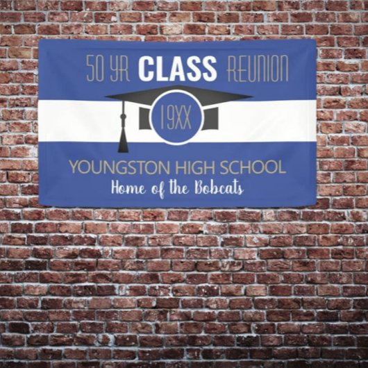 Pas het aan! Uw jaar- en schoolreübanner Spandoek