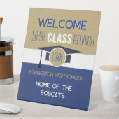 Pas het aan! Uw Jaar & Schoolreünie Reclamebord Met Voetstuk (Insitu)