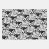 Pas het aan Uw zwart-wit fotopatroon Inpakpapier Vel (Voorkant)