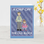 Pas het aan! Vader en dochter Kaart (Gele Bloem)