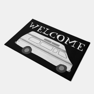 Pas het aan! WELCOME Camper  Vanlife RV Deurmat
