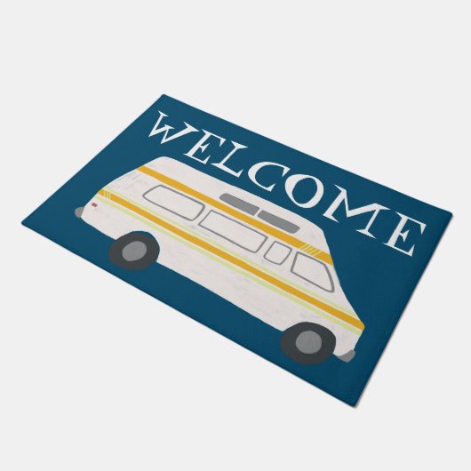Pas het aan! WELCOME Camper Vanlife RV Deurmat (Schuin)