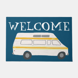 Pas het aan! WELCOME Camper  Vanlife RV Deurmat