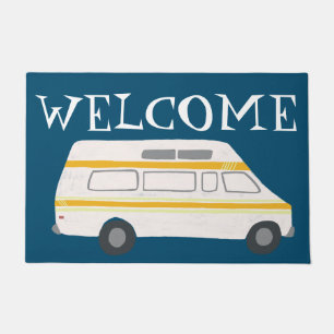 Pas het aan! WELCOME Camper  Vanlife RV Deurmat