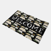 Pas het aan! WELCOME Camper  Vanlife RV Deurmat (Schuin)