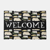 Pas het aan! WELCOME Camper  Vanlife RV Deurmat (Voorkant)