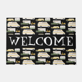 Pas het aan! WELCOME Camper  Vanlife RV Deurmat