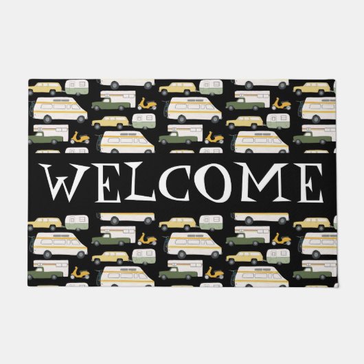 Pas het aan! WELCOME Camper  Vanlife RV Deurmat (Voorkant)