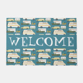 Pas het aan! WELCOME Camper  Vanlife RV Deurmat (Voorkant)