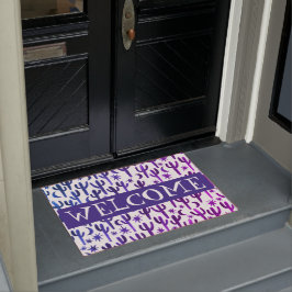 Pas het aan! WELCOME Night Desert Saguaro Cactus Deurmat