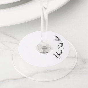 Pas het aan! wijnglaslabel