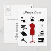 Pas het Briefkaart van de Tekst aan (Voorkant / Achterkant)