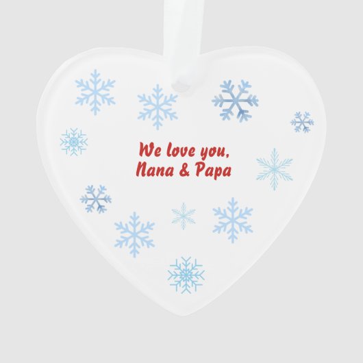 Pas het eerste Kerst Acryl Ornament van de Baby aa (achterkant)