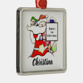 Pas het eerste kerstkeramische Ornament van Baby a (Rechts)